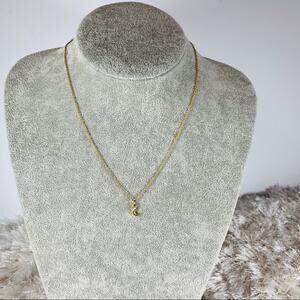 Amano Studio Gold 18" Crescent Moon Necklace